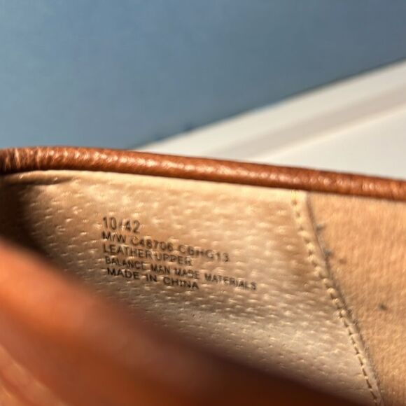 BOC New Celoisa Brown Leather Stacked Heel Side Zip Booties Boots Size 10 42 - Picture 5 of 10